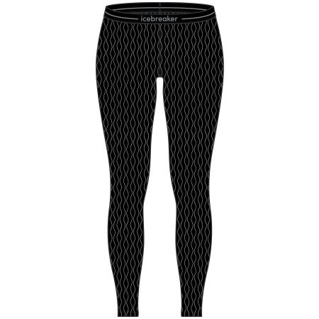 Colanți funcționali femei Icebreaker W Mer 260 Vertex Leggings On-Piste negru/alb Black/Snow/J