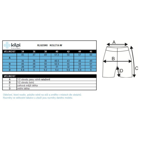 Pantaloni scurți femei Kilpi Koleta-W