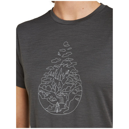 Tricou femei Icebreaker Women Merino 150 Tech Lite SS Tee Hike Path