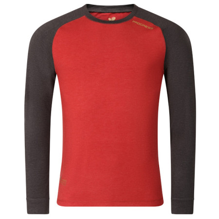 Tricou funcțional bărbați Progress CC NDR roșu antracit/terakota