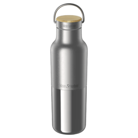 Termos Klean Kanteen Rise Reflect 16oz (w/ Bamboo Cap) argintiu Brushed Stainless