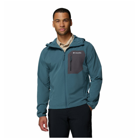 Geacă bărbați Columbia Tall Heights™ III Hooded Softshell albastru Everblue, Shark