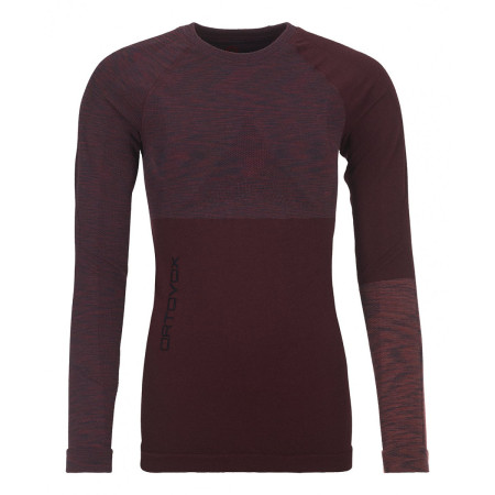 Tricou femei Ortovox Merino Competition Long Sleeve W vínová