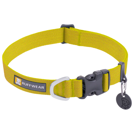 Zgardă pentru câini Ruffwear Hi & Light™ Collar galben Lichen Green