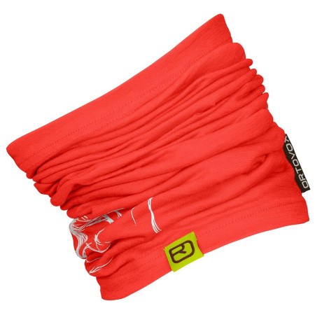 Fular multifuncțional Ortovox 120 Tec Logo Neckwarmer roșu