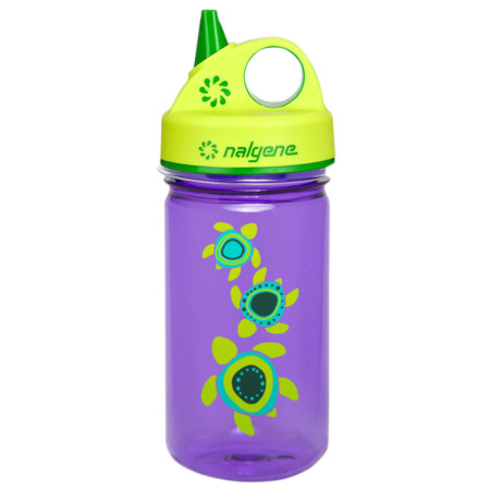 Sticlă copii Nalgene Grip-n-Gulp galben/violet Purple w/Sea Turtles
