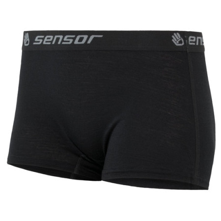 Boxeri feemi Sensor Merino Active negru černá