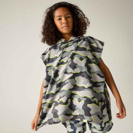 Poncho copii Regatta Kids Towel Robe DrkStrmCamo