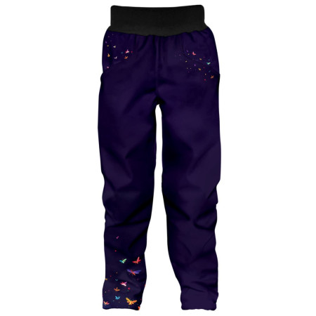 Pantaloni softshell copii WAMU Dark Purple violet închis DARK PURPLE
