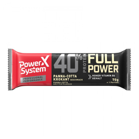 Baton Jerky Power System Professional Protein Bar 40% Panna-Cotta Brittle 70g