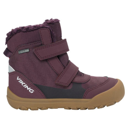 Încălțăminte de iarnă copii Viking Outdoor Footwear Spruce Barefoot Warm GTX 2V Wine vișiniu Wine