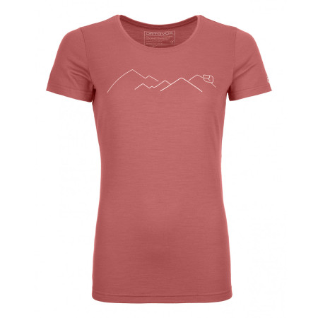 Tricou femei Ortovox 185 Merino Mountain Ts W roz