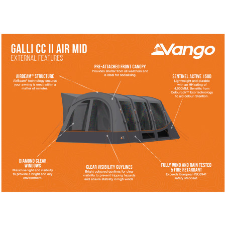 Cort frontal Vango Galli CC II Air Mid