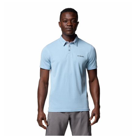 Tricou bărbați Columbia Nelson Point Polo albastru/gri Ripple Blue