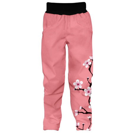 Pantaloni softshell copii WAMU Pink roz PINK