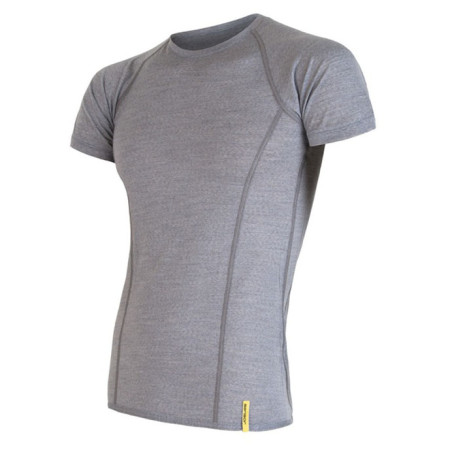 Tricou funcțional bărbați Sensor Merino Wool Active mânecă scurtă gri šedá