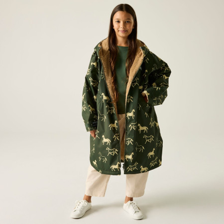 Geacă impermeabilă copii Regatta Junior Waterproof Changing Robe DrkKhHrses