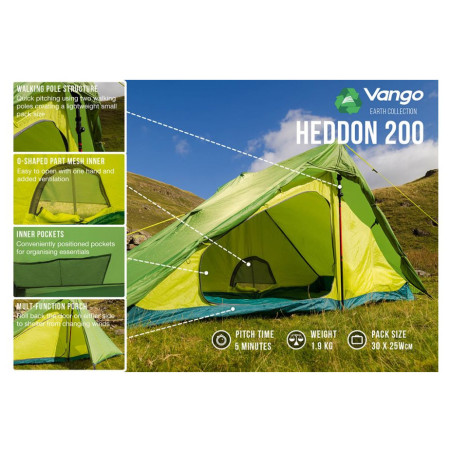 Cort ultra ușor Vango Heddon 200