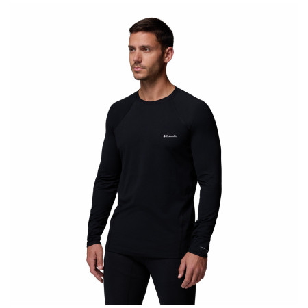 Tricou funcțional bărbați Columbia Midweight Stretch Long Sleeve Top negru Black