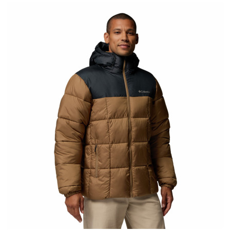 Geacă bărbați Columbia Puffect™ Iv Hooded Jacket maro Delta, Black