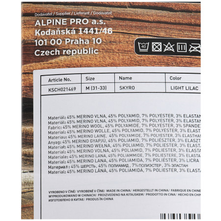 Șosete copii Alpine Pro Skyro Pink