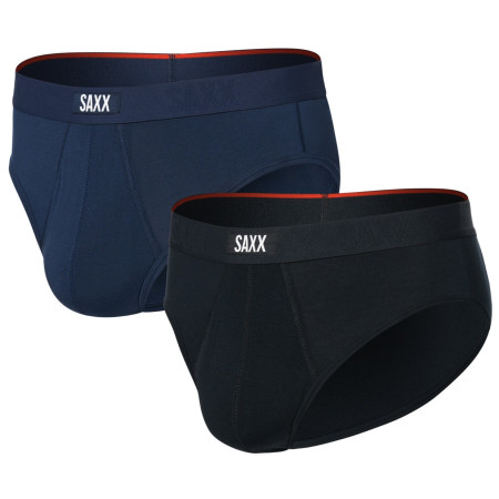 Slipi bărbați Saxx Vibe Xtra Soft Comfort Brief Fly 2Pk negru/albastru black/navy