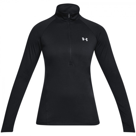 Tricou funcțional femei Under Armour Tech 1/2 Zip - Solid negru