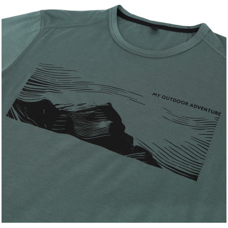 Tricou bărbați MOOA Merino Lyolite Highlander 150 Short