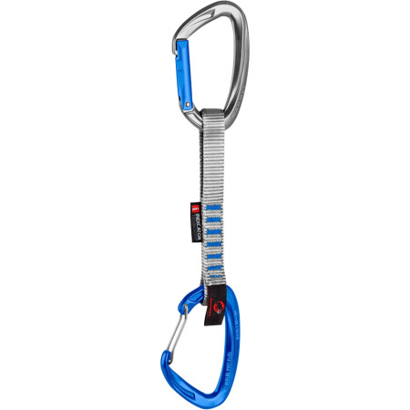 Buclă echipată Mammut Crag Indicator Straight/Wire argintiu/albastru silver/ultramarine