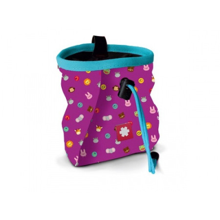 Sac pentru magnediu Ocun Lucky Kid + pásek Ocun Chalk Bag Belt roz