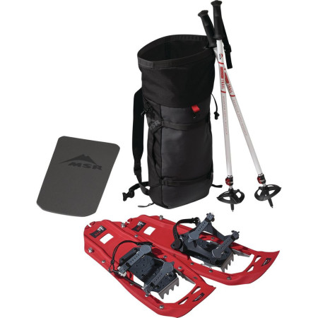 Set MSR Snowshoe Kit roșu/negru Red/Black