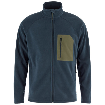 Hanorac bărbați Fjällräven Kaipak Fleece M albastru Dark Navy-Laurel Green