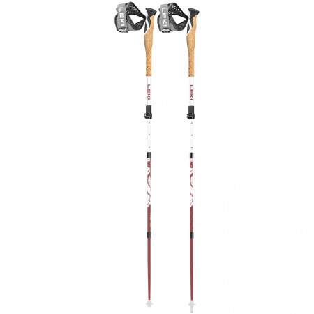 Bețe Trail Running Leki Cross Trail FX Superlite Compact 110-120 cm alb