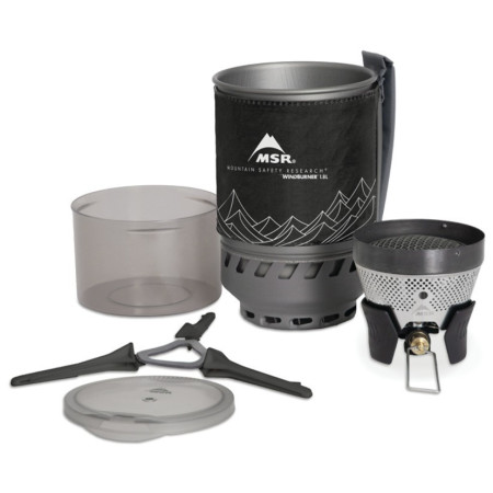Arzător pentru camping MSR WindBurner Stove System 1,0 l negru black