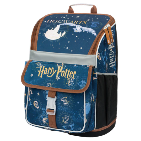 Ghiozdan clase primare Baagl Zippy maro/albastru Harry Potter Bradavice