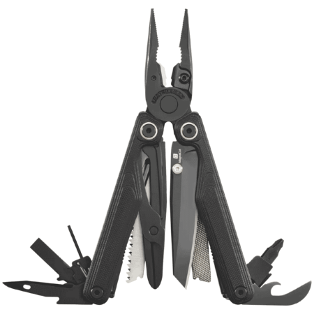 Multitool Leatherman Wave Alpha + Bit Kit negru OBSIDIAN