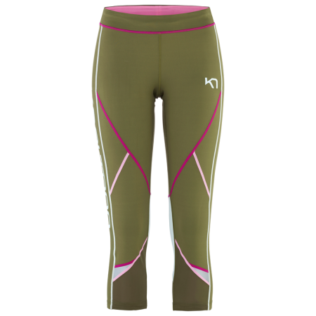 Colanți femei 3/4 Kari Traa Louise 3/4 Tights verde