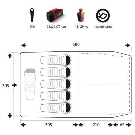 Cort de familie Trimm Monzun