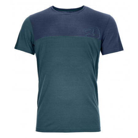 Lenjerie termică bărbați Ortovox 150 Cool Logo T-Shirt albastru mid aqua