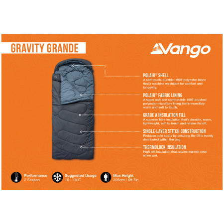 Sac de dormit Vango Gravity Grande