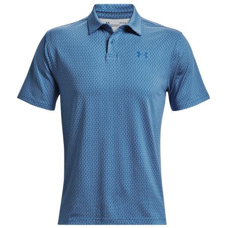 Tricou bărbați Under Armour T2G Printed Polo albastru