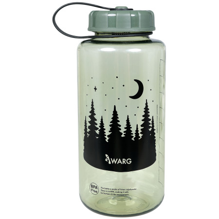 Sticlă Warg Woods Tritan Wide 1 L verde green