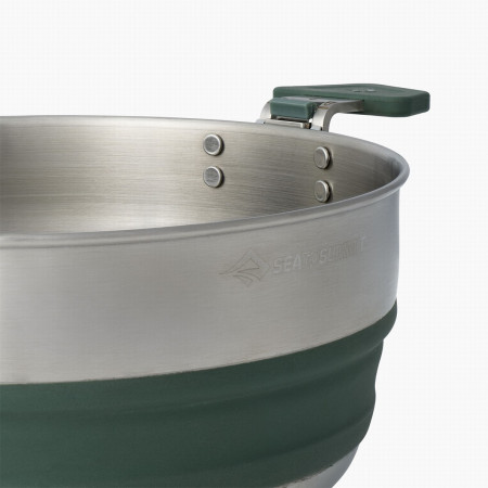 Cană pliantă Sea to Summit Detour Stainless Steel Collapsible Pot 3L