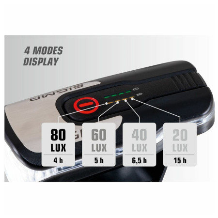 Lumină față / spate Sigma Aura 80 USB + Blaze