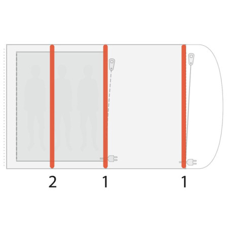 Cort gonflabil Outwell Elmdale 3PA