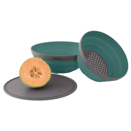Sada misek a cedníku Outwell Collaps Bowl & Colander Set albastru