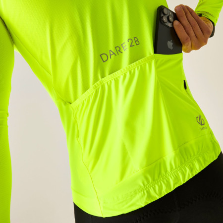 Tricou de ciclism bărbați Dare 2b Lightning Long Sleeve Jersey