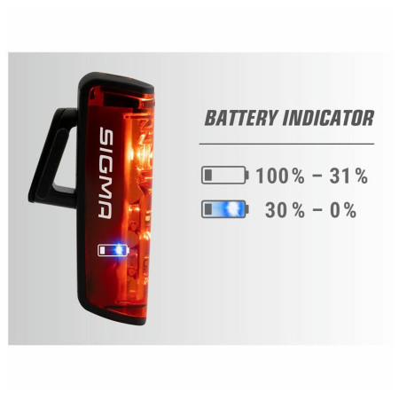 Lumină față / spate Sigma Aura 80 USB + Blaze