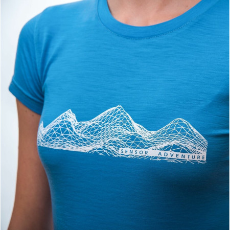 Tricou funcțional femei Sensor Merino Active PT Mountains