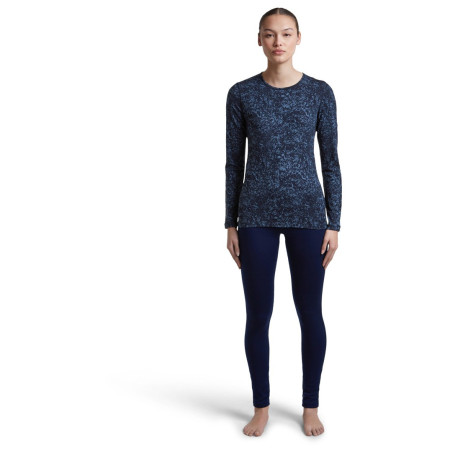 Tricou funcțional femei Icebreaker Women M 200 Oasis LS Crewe Moss BloomAOP